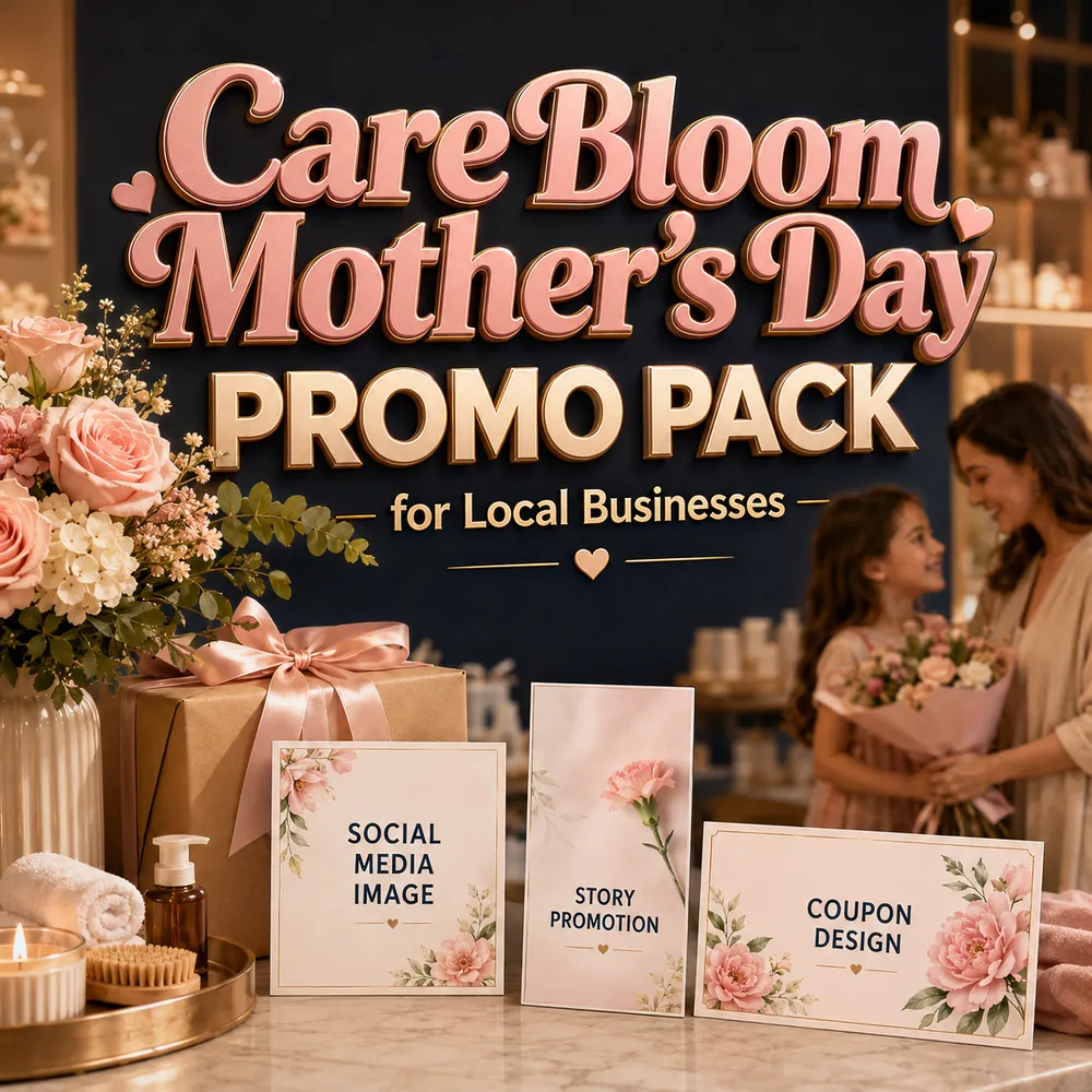 CareBloom Mother's Day Promo Pack for Local Businesses