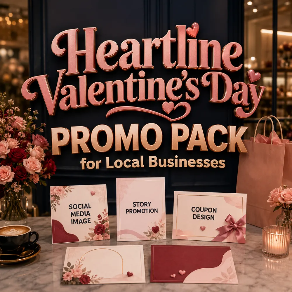 Heartline Valentine's Day Promo Pack for Local Businesses