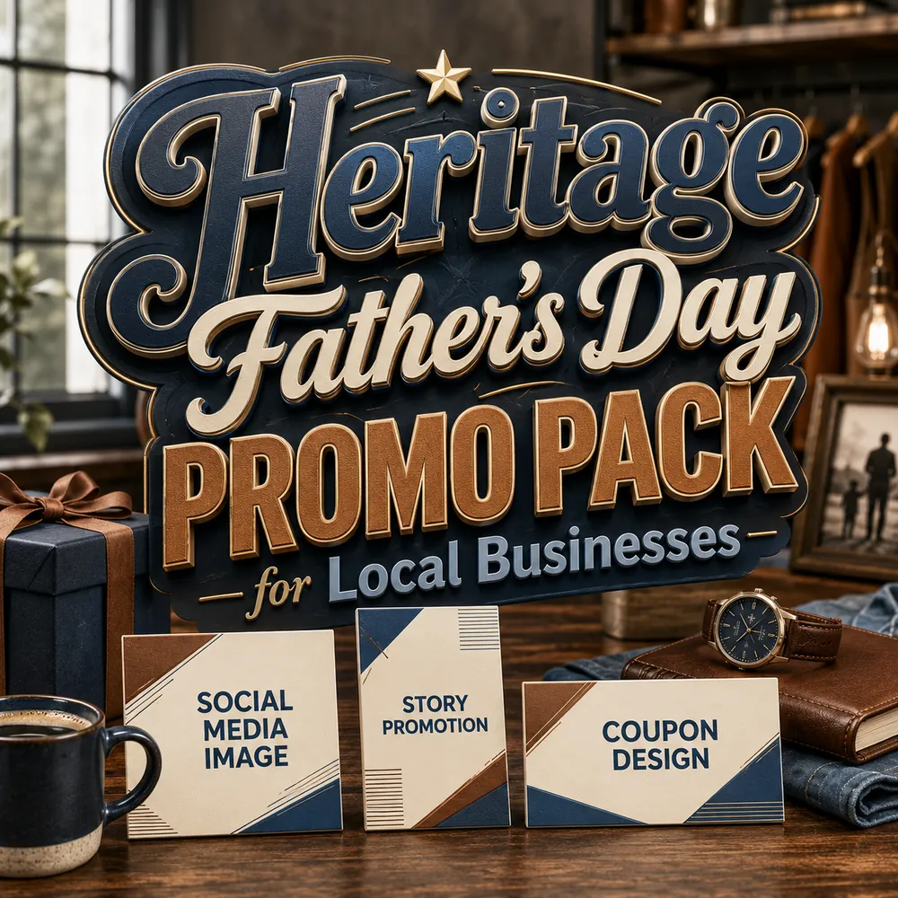 Heritage Father's Day Promo Pack for Local Businesses