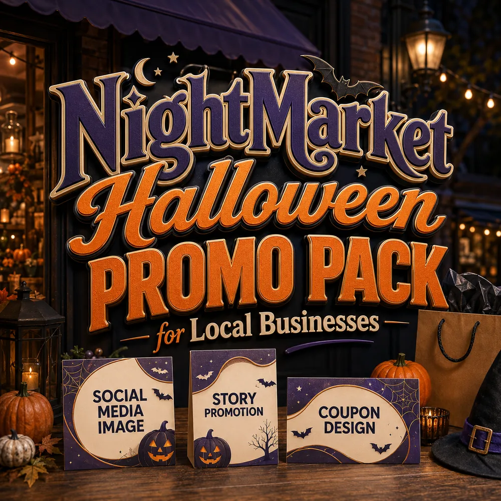 NightMarket Halloween Promo Pack for Local Businesses