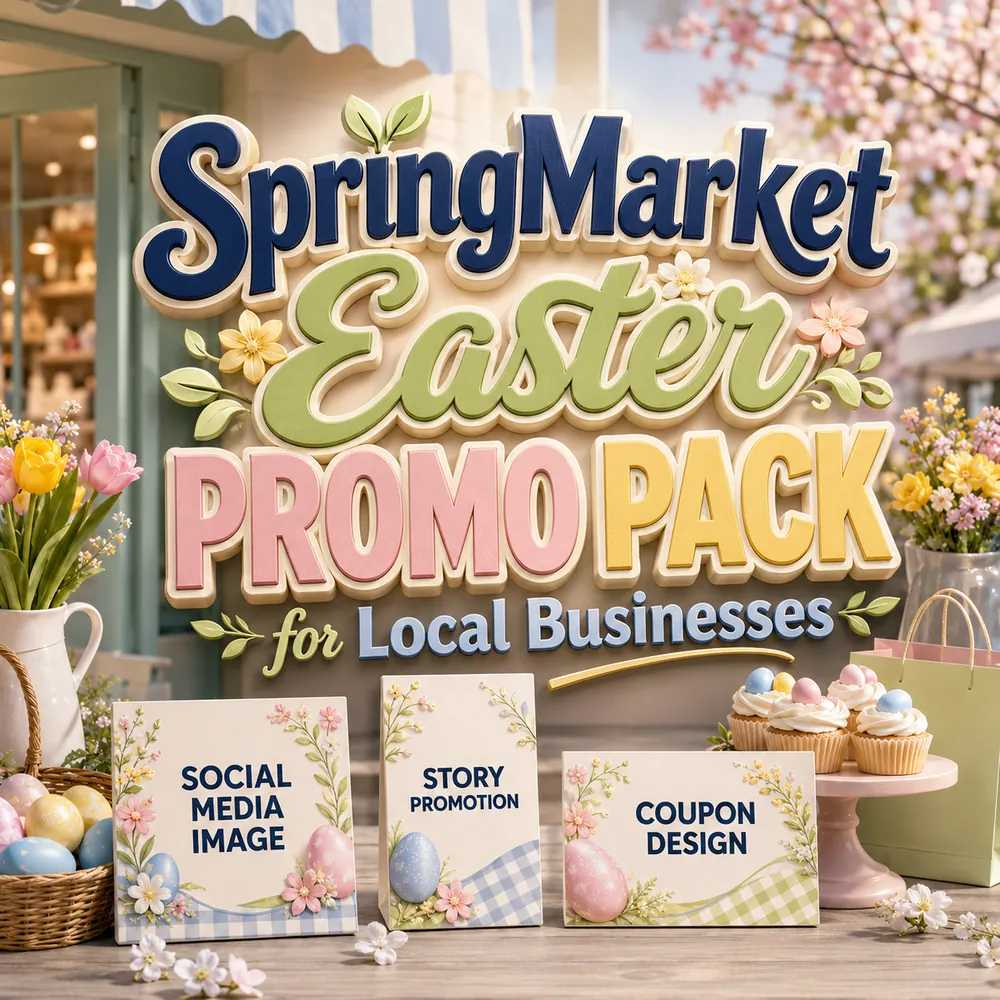 SpringMarket Easter Promo Pack for Local Businesses